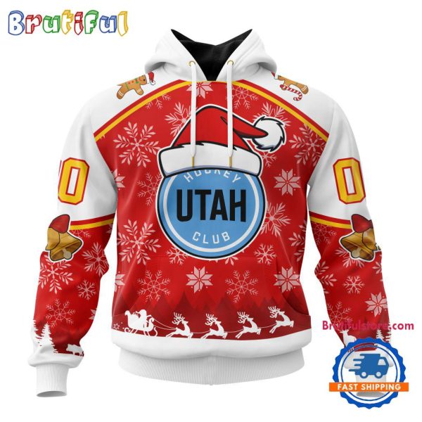 NHL Utah Hockey Club Special Santa Hats Logo Team Merry Christmas Hoodie, TShirt, Sweatshirt
