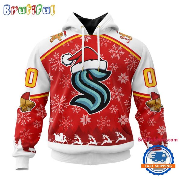 NHL Seattle Kraken Special Santa Hats Logo Team Merry Christmas Hoodie, TShirt, Sweatshirt