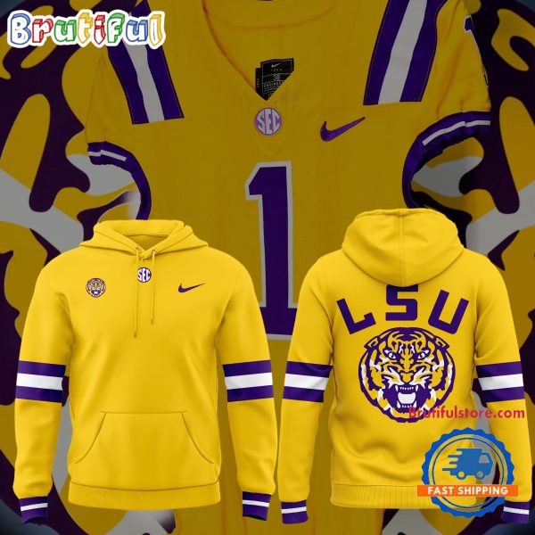 LSU Tigers Football Special Edition Alternate Gold New Hoodie