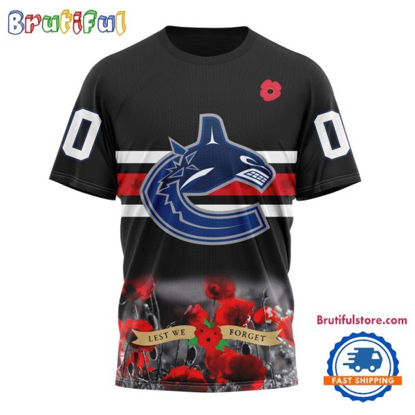 NHL Vancouver Canucks Hockey Special Remembrance Day TShirt, Hoodie, Sweatshirt