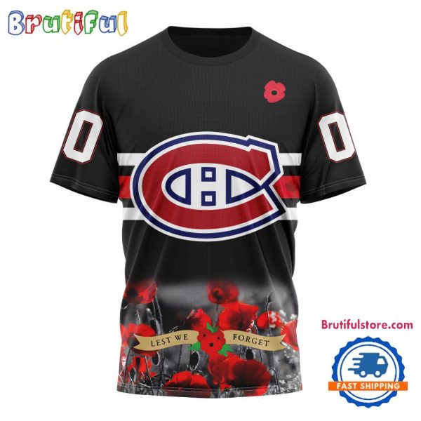 NHL Montreal Canadiens Hockey Special Remembrance Day TShirt, Hoodie, Sweatshirt