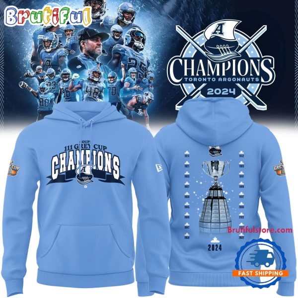 Toronto Argonauts Grey Cup Champions New Hoodie