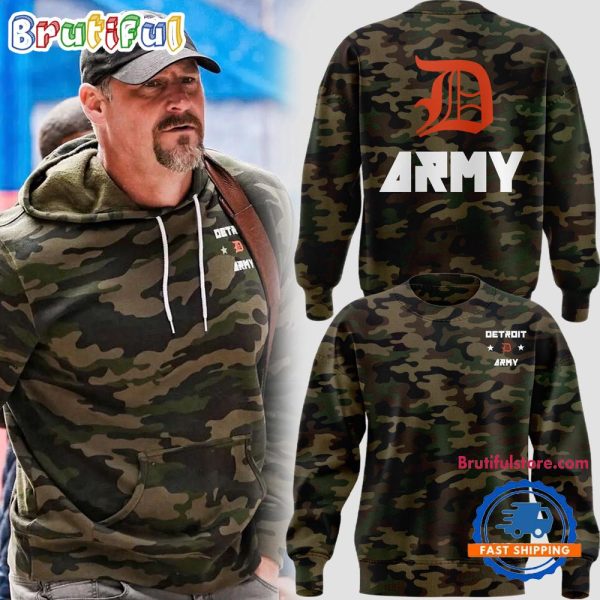 Detroit Lions Army Salute To Service Special Edition 2024 Sweatshirt