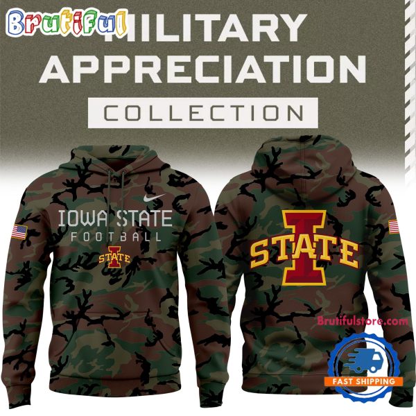 Iowa State Football Limited Edition 2024 Military Appreciation Hoodie