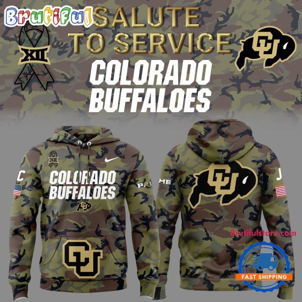 Colorado Buffaloes 2024 Military Appreciation Club Camo Hoodie