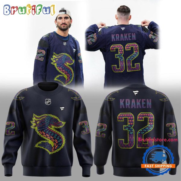 Seattle Kraken NHL 2024 Hispanic Heritage Night Sweatshirt