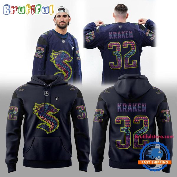 Seattle Kraken NHL 2024 Hispanic Heritage Night Hoodie