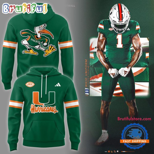 Miami Hurricanes NCAA 2024 Limited New Design Green Hoodie