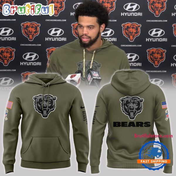 Chicago Bears Special Salute to Service New 2024 Limited Hoodie