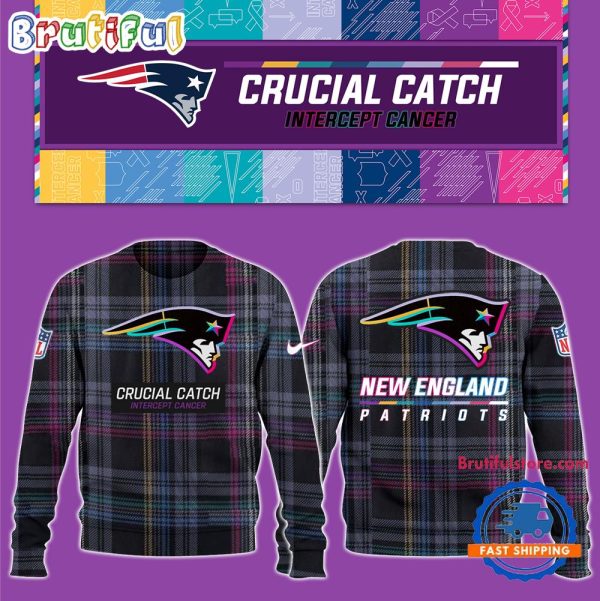 NFL New England Patriots Football Crucial Catch Intercept Cancer Design New Unisex Sweatshirt, Hoodie, TShirt