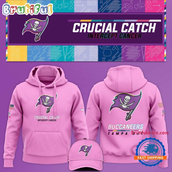 NFL Tampa Bay Buccaneers Crucial Catch Pink Breast Cancer Awareness Limited Edition Hoodie
