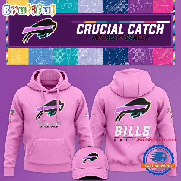 NFL Buffalo Bills Crucial Catch Pink Breast Cancer Awareness Limited Edition Hoodie