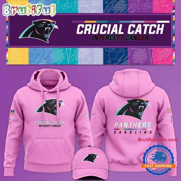 NFL Carolina Panthers Crucial Catch Pink Breast Cancer Awareness Limited Edition Hoodie