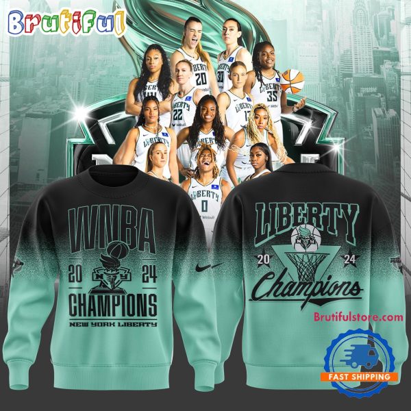 New York Liberty Basketball 2024 WNBA Champions Sweatshirt
