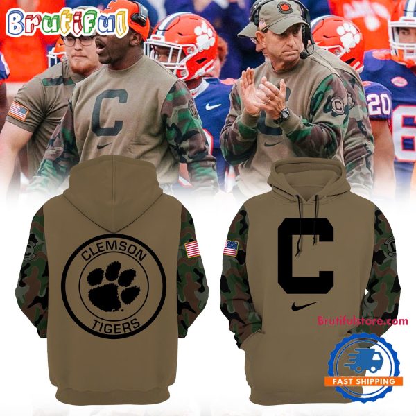 Clemson Tigers Football Team Special Edition Veterans Hoodie