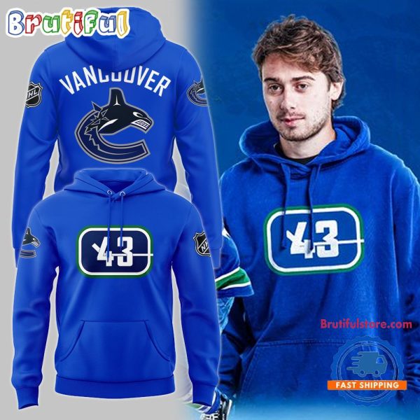 Quinn Hughes Vancouver Canucks Hoodie