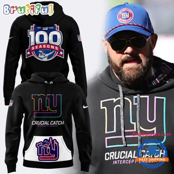 New York Giants Est 1925 NFL 100th Season Prime Time Crucial Catch New Hoodie