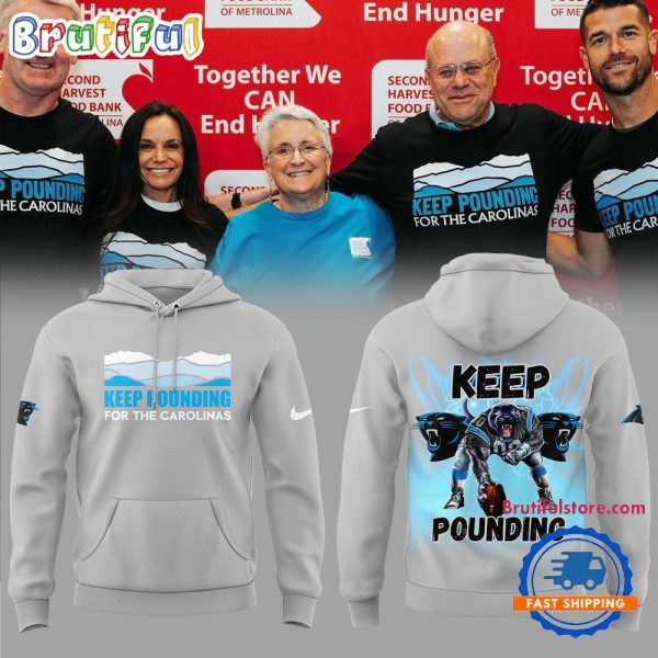 Carolina Panthers NFL 2024 Keep Pounding Hoodie