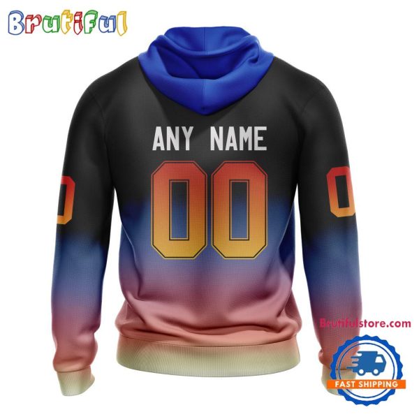 NHL New York Rangers X KISS Band Special Hockey Team Music Design Unisex Hoodie - Image 2
