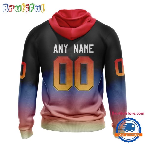 NHL Detroit Red Wings X KISS Band Special Hockey Team Music Design Unisex Hoodie - Image 2