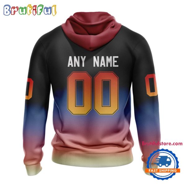 NHL Arizona Coyotes X KISS Band Special Hockey Team Music Design Unisex Hoodie - Image 2