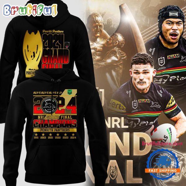 Penrith Panthers 2024 NRL Grand Final Champions Back To Back Hoodie