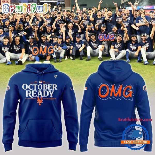 New York Mets Special 2024 MLB Postseason OCTOBER READY OMG Hoodie