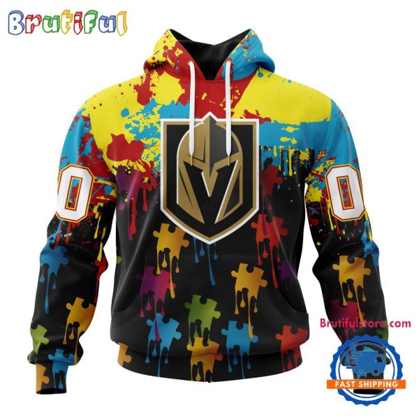 NHL Vegas Golden Knights Special Autism Awareness Custom Hoodie, Sweatshirt, TShirt