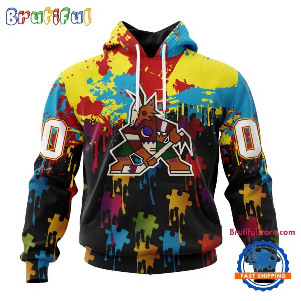 NHL Arizona Coyotes Special Autism Awareness Custom Hoodie, Sweatshirt, TShirt