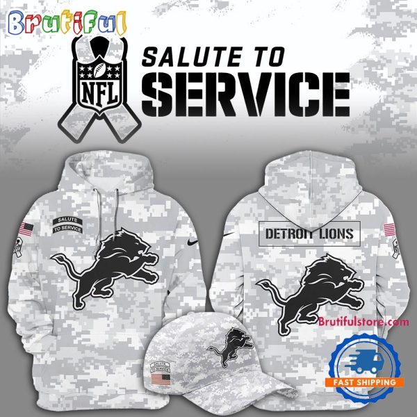 Detroit Lions Arctic Camo 2024 Salute To Service Hoodie