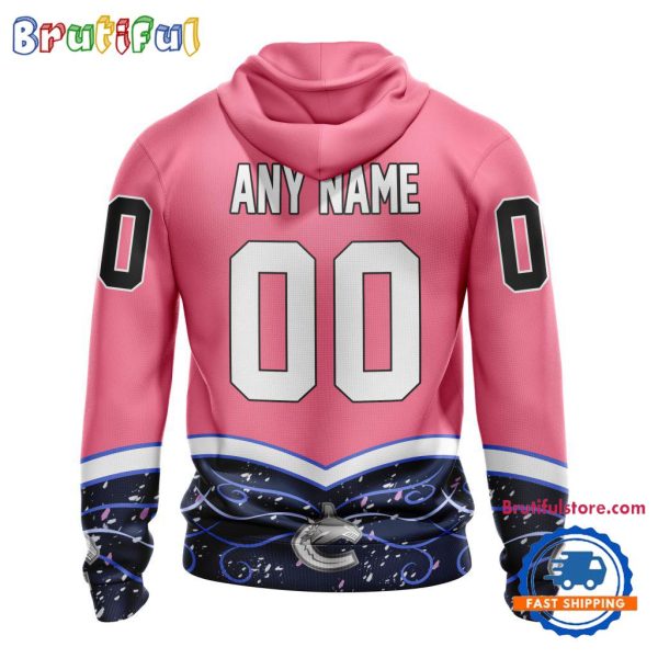 NHL Vancouver Canucks Specialized Hockey Fights Cancer Hoodie - Image 2