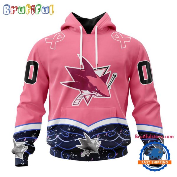 NHL San Jose Sharks Specialized Hockey Fights Cancer Hoodie