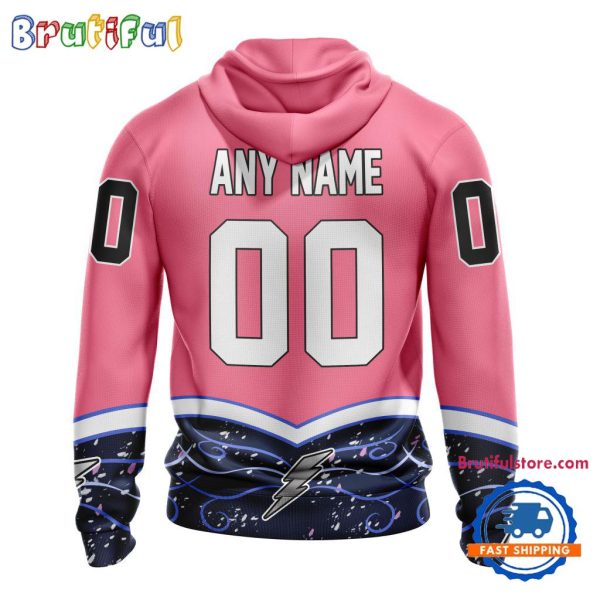 NHL Tampa Bay Lightning Specialized Hockey Fights Cancer Hoodie - Image 2