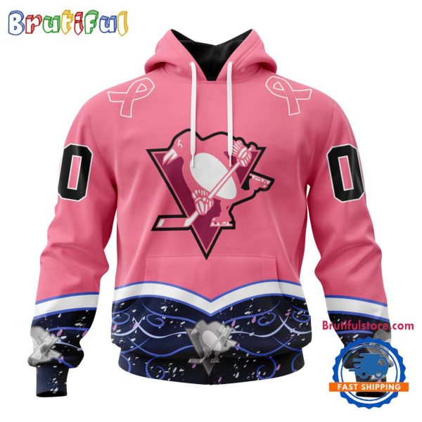 NHL Pittsburgh Penguins Specialized Hockey Fights Cancer Hoodie