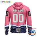 NHL New York Rangers Specialized Hockey Fights Cancer Hoodie