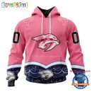 NHL Nashville Predators Specialized Hockey Fights Cancer Hoodie