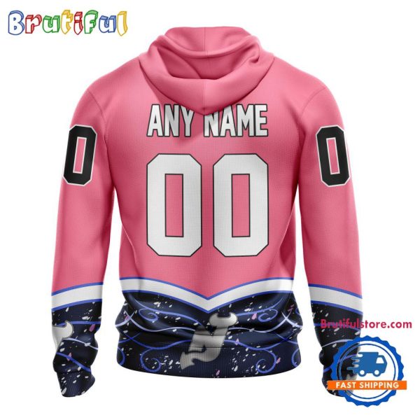 NHL New Jersey Devils Specialized Hockey Fights Cancer Hoodie - Image 2