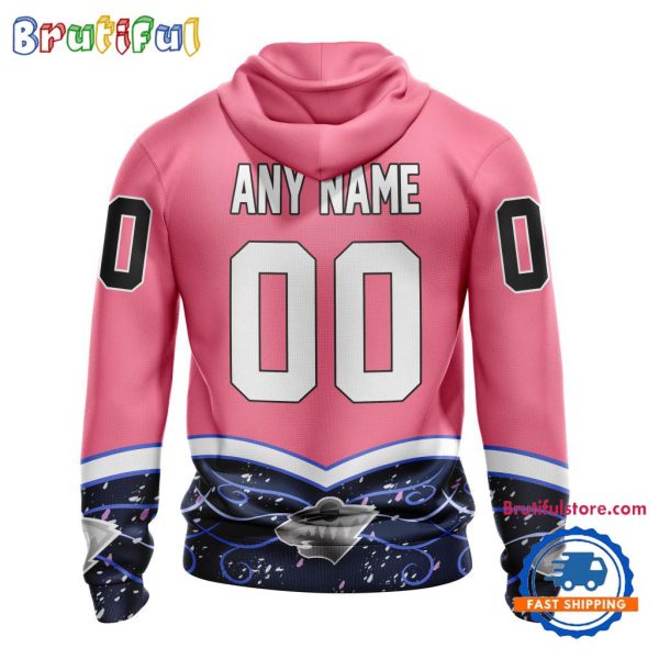 NHL Minnesota Wild Specialized Hockey Fights Cancer Hoodie - Image 2