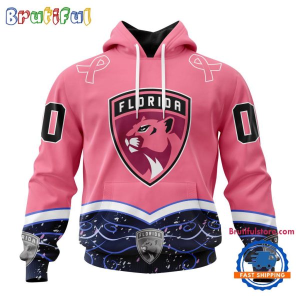 NHL Florida Panthers Specialized Hockey Fights Cancer Hoodie