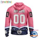 NHL Edmonton Oilers Specialized Hockey Fights Cancer Hoodie