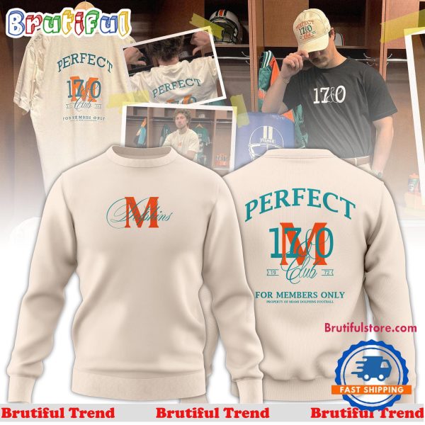 Miami Dolphins NFL 2024 The Perfect 17&0 Club Sweatshirt