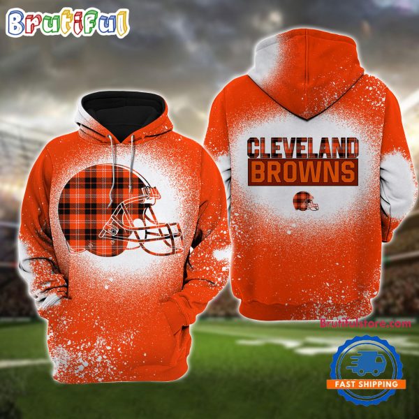 NFL Cleveland Browns All Over Print Christmas Hoodie, Football Christmas Hoodie