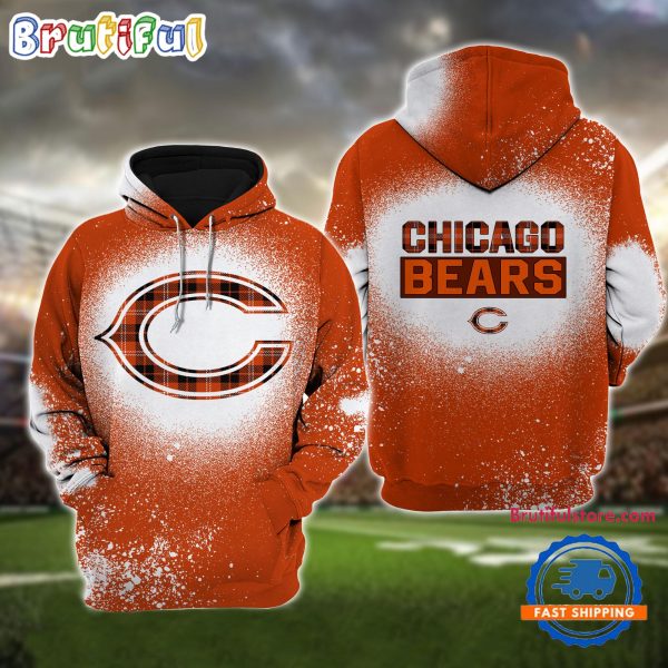 NFL Chicago Bears All Over Print Christmas Hoodie, Football Christmas Hoodie