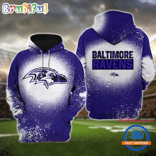 NFL Baltimore Ravens All Over Print Christmas Hoodie, Football Christmas Hoodie