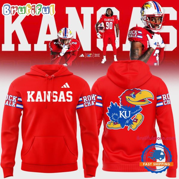 NCAA Kansas Jayhawks Football 2024 New Version Soccer Rock Chalk Hoodie