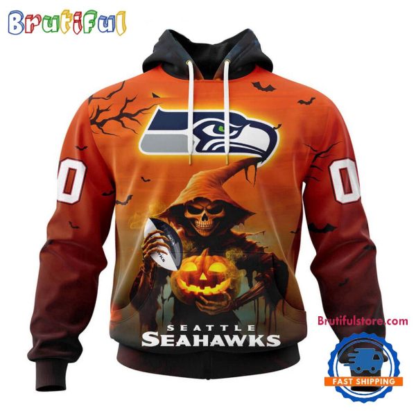 NFL Seattle Seahawks Ghost Witches Halloween Custom Hoodie