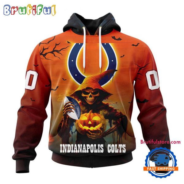 NFL Indianapolis Colts Ghost Witches Halloween Custom Hoodie