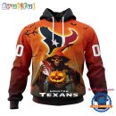 NFL Houston Texans Ghost Witches Halloween Custom Hoodie