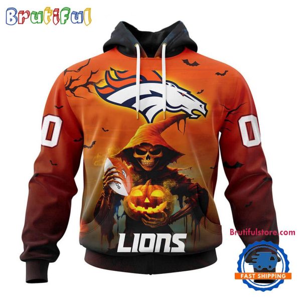 NFL Denver Broncos Ghost Witches Halloween Custom Hoodie