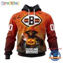 NFL Cleveland Browns Ghost Witches Halloween Custom Hoodie